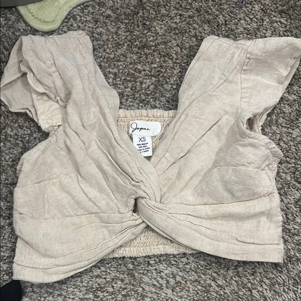 Beige Women's Top